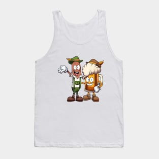 Oktoberfest Sausage And Beer Tank Top